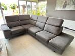 Hoeksalon in antracietgrijze stof – met relaxfunctie, Huis en Inrichting, Ophalen, Gebruikt, Stof