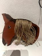 Une tête de cheval brune faite maison, Antiquités & Art, Enlèvement ou Envoi