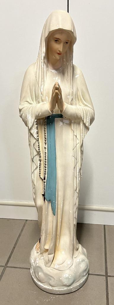 Mooi Beeld : Onze Lieve Vrouw van Banneux - 66cm - Gips, Antiek en Kunst, Antiek | Religieuze voorwerpen, Ophalen