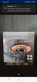 Chauffage de terrasse suspendu + commande, Enlèvement