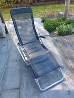 2 ligbedden, Tuin en Terras, Ligbedden, Ophalen, Zo goed als nieuw, Textileen, Inklapbaar