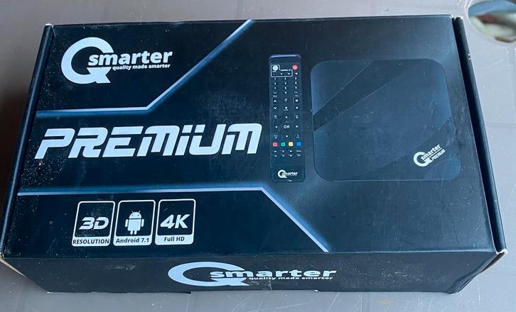 Qsmarter Premium 4K Android Box, Audio, Tv en Foto, Mediaspelers, Zo goed als nieuw, Minder dan 500 GB, HDMI, USB 2.0, Ophalen