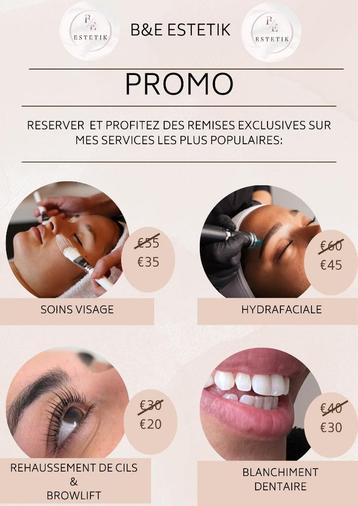 Rehaussement de cils ,Browlift, Hydrafaciale,Soin de visage disponible aux enchères