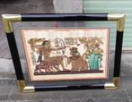 Papyrus sous verre avec certificat, Antiek en Kunst, Kunst | Overige Kunst, Ophalen