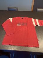 Rode dikkere longsleeve met opdruk: maat 140, Enlèvement ou Envoi, Comme neuf, Garçon, Chemise ou À manches longues