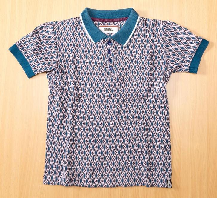 Kleurrijke polo 4funkyflavours, maat 146-152, Kinderen en Baby's, Kinderkleding | Maat 146, Gebruikt, Jongen, Shirt of Longsleeve