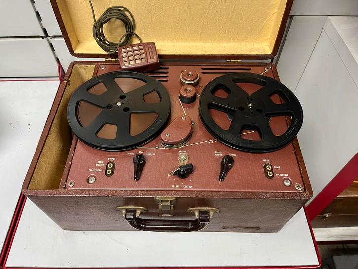 Magnétophone à bandes Vintage EICOR - 50s - état collection, TV, Hi-fi & Vidéo, Enregistreurs audio, Magnétophone, Enlèvement