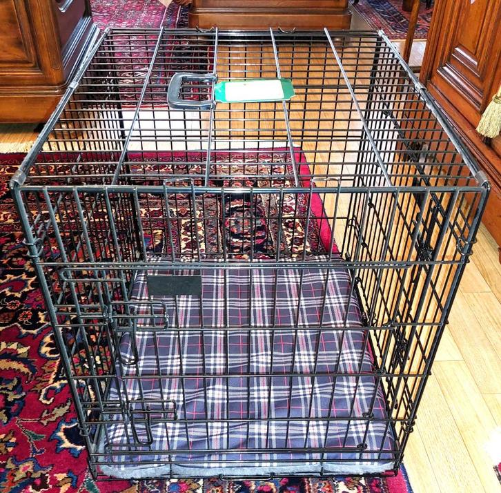 Hondenbench ZWART 2-d 61h x 54 x 62 - NIEUW, Dieren en Toebehoren, Hondenbenches, Nieuw, Ophalen