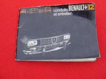 manuel de conduite et entretien Renault 12 