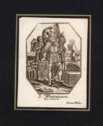 Gravure sur cuivre. SAINT WENCELAUS Rex Poloniae. Cornelis V, Antiquités & Art, Art | Peinture | Classique, Envoi