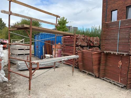 steigers-stelling-metserstelling, Doe-het-zelf en Bouw, Steigers, Gebruikt, Gevelsteiger, Minder dan 2 meter, Ophalen