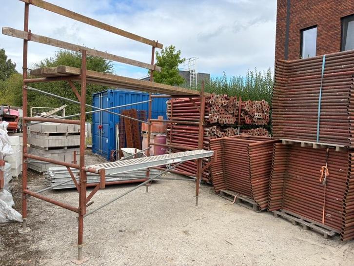 steigers-stelling-metserstelling, Doe-het-zelf en Bouw, Steigers, Gebruikt, Gevelsteiger, Minder dan 2 meter, Ophalen