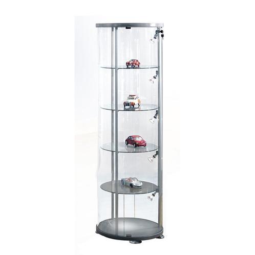 Vitrinekast glas rond glasvitrine met slot - Verzamelingen, Verzamelen, Complete verzamelingen en Collecties, Verzenden