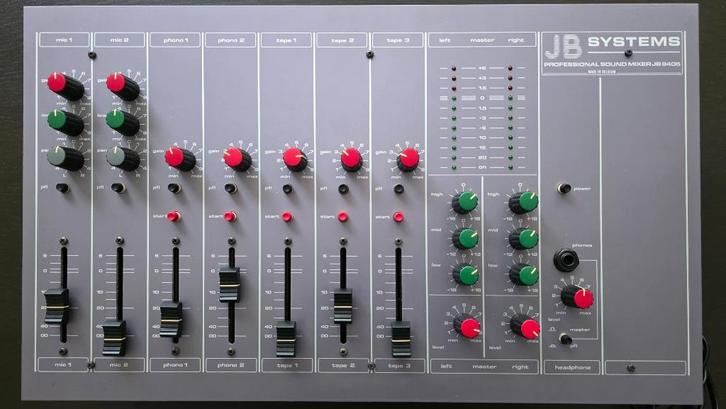 JB 8405 Professional Sound Mixer, Muziek en Instrumenten, Mengpanelen, Zo goed als nieuw, 5 tot 10 kanalen, Microfooningang, Ophalen