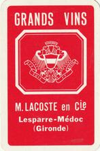 LIK 164 / S K GRAND VINS  LACOSTE EN cie GIRONDE, Verzamelen, Speelkaarten, Jokers en Kwartetten, Verzenden, Nieuw, Speelkaart(en)