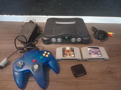N64, Games en Spelcomputers, Spelcomputers | Nintendo 64, Gebruikt, Met 1 controller, Met games, Ophalen of Verzenden