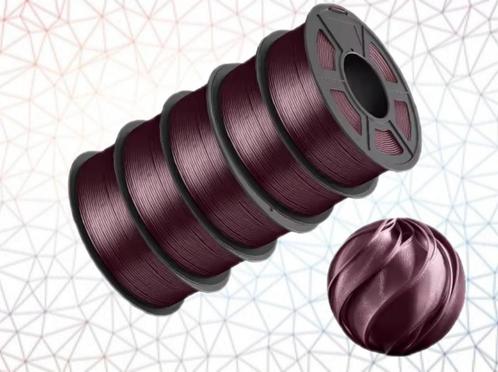 JAYO 3D filament TPU SILK Bordeaux rol a 1 kilo., Computers en Software, 3D-printerbenodigheden, Nieuw, Verzenden