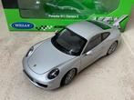 Porsche 911 Carrera S - 1:18, Ophalen of Verzenden, Zo goed als nieuw, Auto, Welly