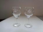 2 Leffe glazen 20 cl witte opdruk , € 3.00 voor de 2, Ophalen of Verzenden, Zo goed als nieuw, Glas of Glazen, Leffe