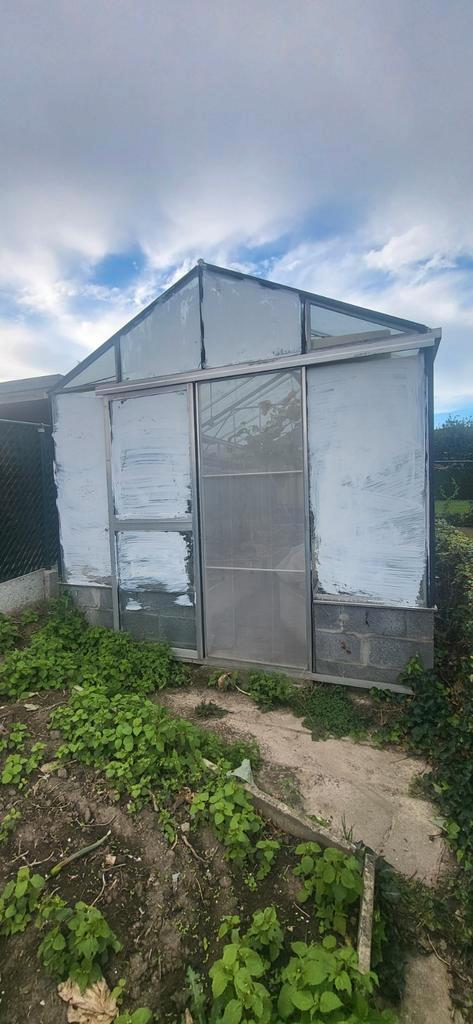 Hobbyserre alu 3x6m, Tuin en Terras, Kassen, Gebruikt, Kweekkas, Aluminium, Glas, Ophalen