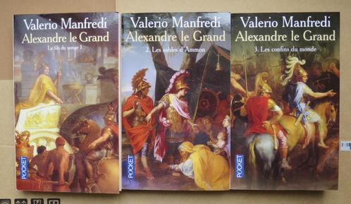 Alexandre le Grand en 3 tomes - Valerio Manfredi - Pocket, Boeken, Historische romans, Zo goed als nieuw, Ophalen