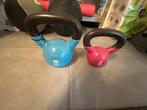 2 kettle bells Domyos 8kg en 4kg, Sport en Fitness, Ophalen of Verzenden, Kettlebell