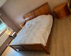 Kingsize bed met twee nachtkasten, Autres dimensions, Brun, Enlèvement, Utilisé
