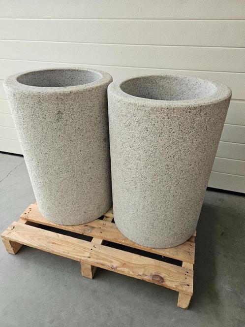 Graniet tuinvazen uit 1 stuk gekapt zeer mooi maar zwaar., Tuin en Terras, Tuinvazen, Nieuw, Ophalen of Verzenden