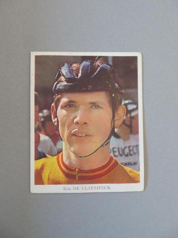 ancien cycliste chromé Eric de Vlaeminck, Envoi, Comme neuf, Affiche, Image ou Autocollant