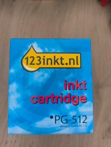 Vervang inktpatroon voor canon pg-512. Zwarte inkt beschikbaar voor biedingen