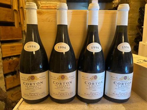 Corton Le Rognet 1996 Michel Maillard lot van 4 flessen, Collections, Vins, Neuf, Vin rouge, France, Pleine, Enlèvement ou Envoi