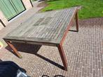 Houten tuintafel, Tuin en Terras, Tuintafels, Ophalen, Gebruikt, Vierkant, Hout