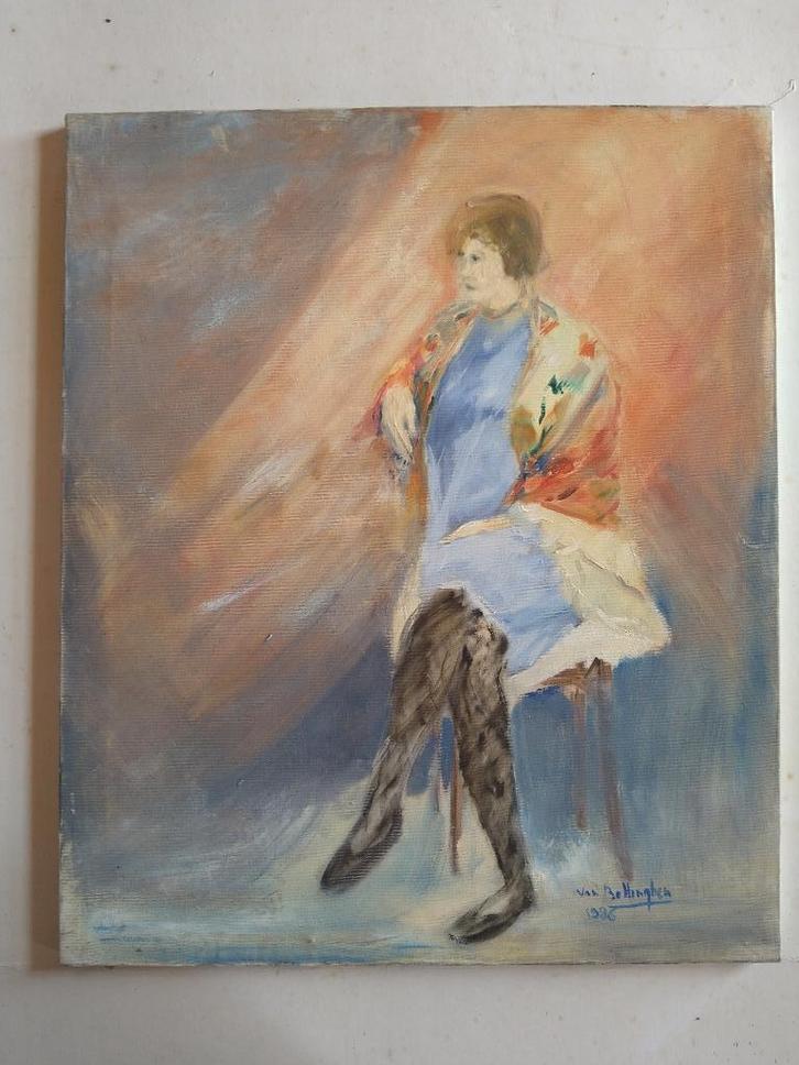 SCHILDERIJ VAN BELLINGHEN, Antiek en Kunst, Kunst | Schilderijen | Klassiek, Ophalen of Verzenden