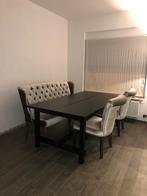 Dubbelmann eetkamerset met eetbank en 2 stoelen, Huis en Inrichting, Ophalen, Zo goed als nieuw