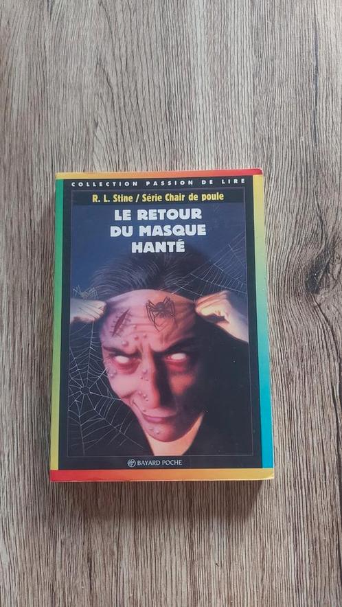 Chair de Poule – Le retour du masque hanté (rare) – 7 €, Boeken, Fantasy, Gelezen, Ophalen