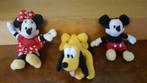 3 poupées vintage Walt Disney Mickey, Minnie, Plu, Comme neuf, Statue ou Figurine, Enlèvement ou Envoi, Dingo ou Pluto