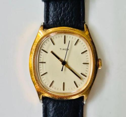 2keer een mechanische horloge, Timex, Bijoux, Sacs & Beauté, Montres | Hommes, Comme neuf, Montre-bracelet, Acier, Cuir, Enlèvement ou Envoi