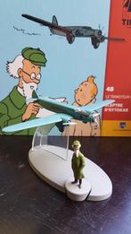 tintin figurine avion collection avec figurine et livre, Verzamelen, Stripfiguren, Nieuw, Ophalen of Verzenden, Beeldje of Figuurtje