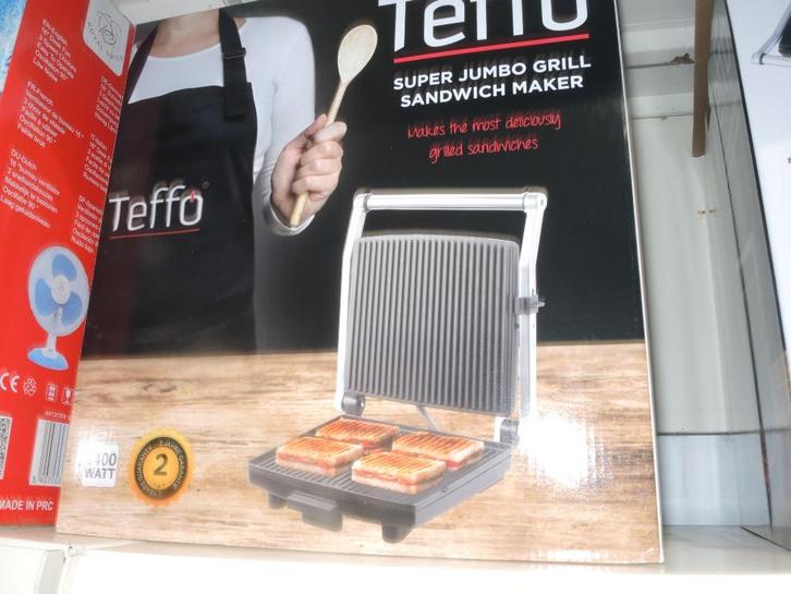 Teffo tostiapparaat xl nieuw!, Elektronische apparatuur, Contactgrills, Nieuw, Ophalen of Verzenden