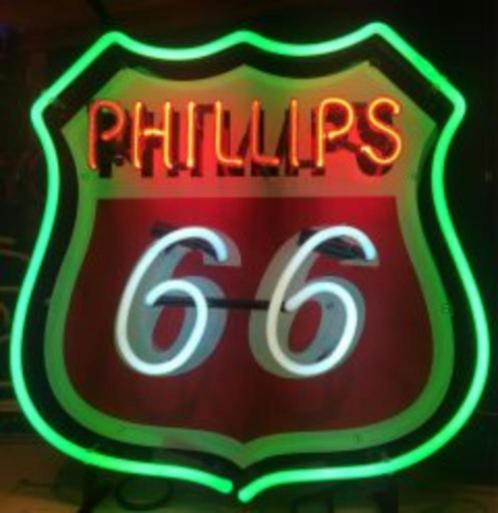 Phillips 66 USA neon en veel andere mooie decoratie neons, Collections, Marques & Objets publicitaires, Neuf, Table lumineuse ou lampe (néon)