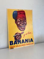 BANANIA oud reclamebord, Ophalen of Verzenden, Gebruikt, Reclamebord