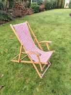 Strandzetel retro, Jardin & Terrasse, Chaises de jardin, Enlèvement, Utilisé, Bois de teck