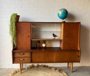 Retro vintage mid-century dressoir,high-board,mid-board beschikbaar voor biedingen