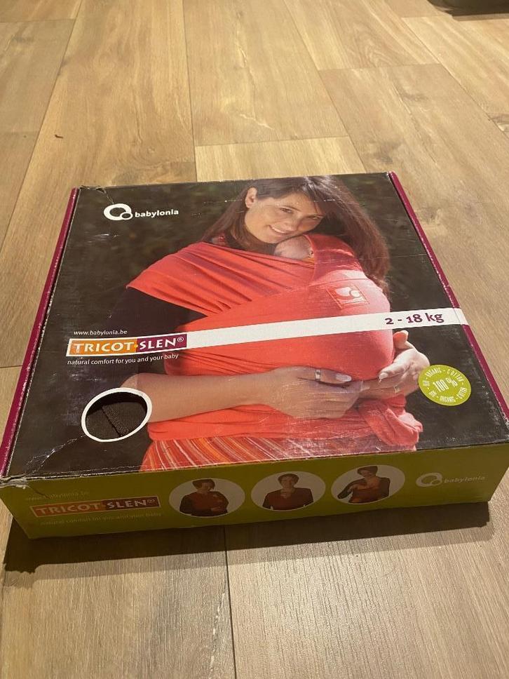 Draagdoek baby 2-18 kg Babylonia Tricot-slen, Kinderen en Baby's, Babydragers en Draagdoeken, Zo goed als nieuw, Draagdoek, Buik, Rug of Zij