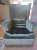 Vintage zetel, Huis en Inrichting, Fauteuils, Ophalen, Gebruikt, Stof