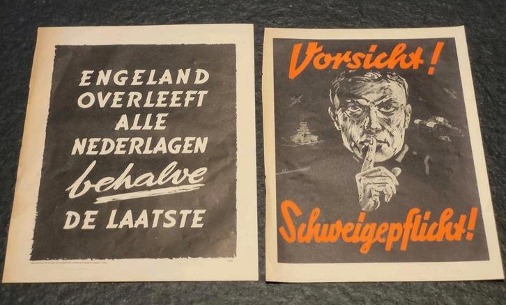 WO2 Duitse propaganda flyers, Verzamelen, Militaria | Tweede Wereldoorlog, Luchtmacht, Ophalen of Verzenden