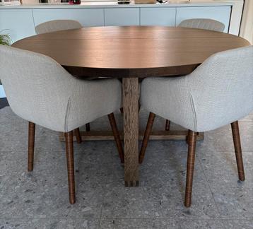 Eetkamer IKEA, Huis en Inrichting, Ophalen, Zo goed als nieuw, Landelijk, 4 tot 6 stoelen