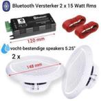 Compleet Bluetooth2 x 13 cm plafond speaker systeem [KJ-1114, Nieuw, Ophalen of Verzenden