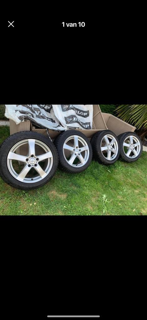 Winter set Alu Velgen DEZENT 5x112 17 inch, Auto-onderdelen, Banden en Velgen, Velg(en), Winterbanden, 17 inch, Ophalen