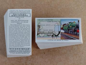 Railway Equipment complete set 50 chromos treinen 1938 beschikbaar voor biedingen